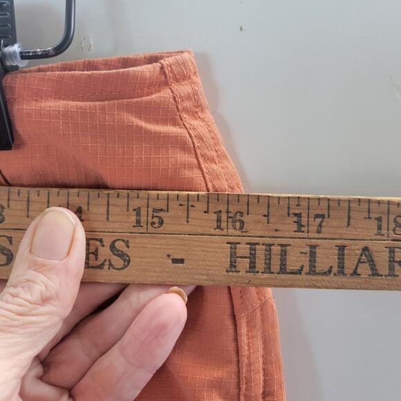 North Face Pants‎ Womens 6 Orange Ripstop Cargo Capri Hiking Trail Cropped - Picture 2 of 10